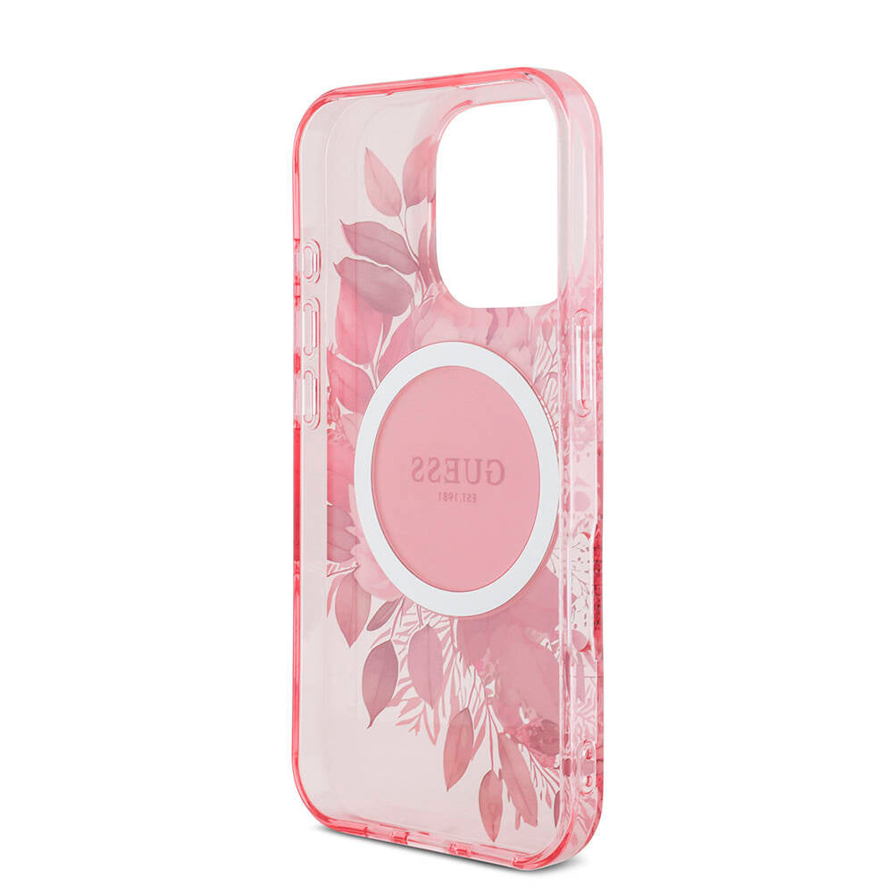 Guess iPhone 16 Pro Orjinal Lisanslı Magsafe Şarj Özellikli IML Baskılı Çiçek İnci Bileklikli Telefon Kılıfı - 34 Guess iPhone 16 Pro Orjinal Lisanslı Magsafe Şarj Özellikli IML Baskılı Çiçek İnci Bileklikli Telefon Kılıfı - 34